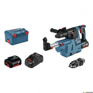 Акумулаторен перфоратор BOSCH GBH 18 V-26F + прахоуловител GDE 18V-16